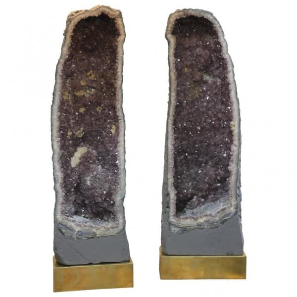 Monumental Pair of Geode Lamps (circa 2010) | Ventura