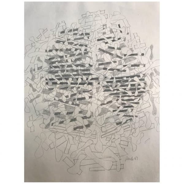 Fritz Rauh (1920-2011) Drawing, dated 81 | Ventura