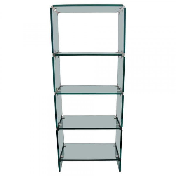 Chrome and Glass Etagere attributed to Leon Rosen for Pace Collection | Ventura