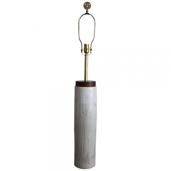 Ceramic Cylindrical Abstract Lamp | Ventura