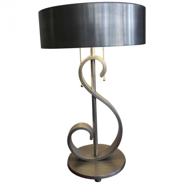 Machine Age Aluminum Musical Note Table Lamp | Ventura