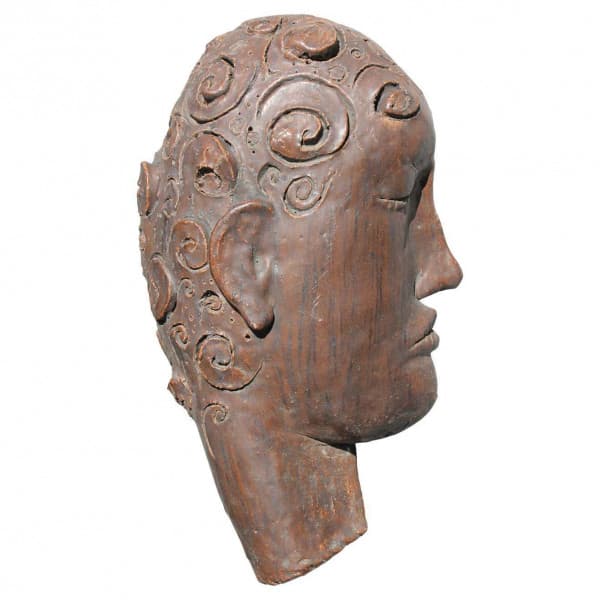 Sculpted Studio Stoneware Face Sculpture | Ventura