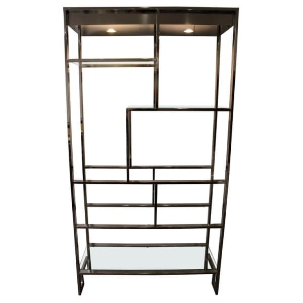Design Institute of America (DIA) Chrome Plated Steel Etagere | Ventura