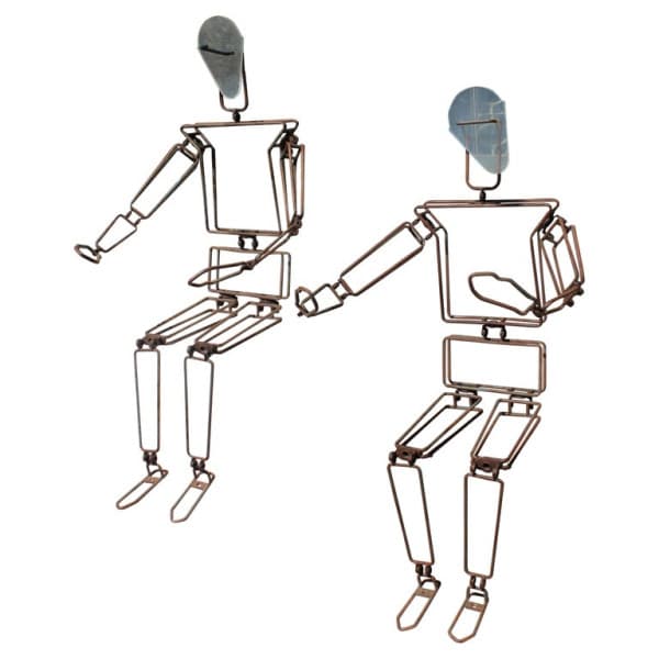 Pair of Articulated Metal Figures | Ventura