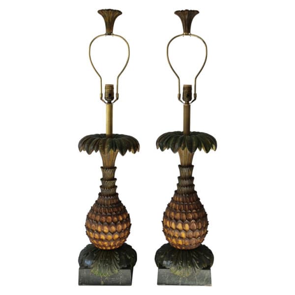 Pair of Pineapple Lamps | Ventura