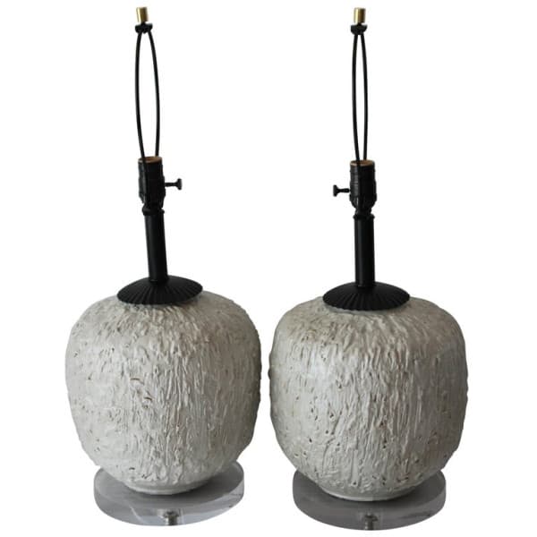 Pair of Studio Made Ceramic Lamps | Ventura