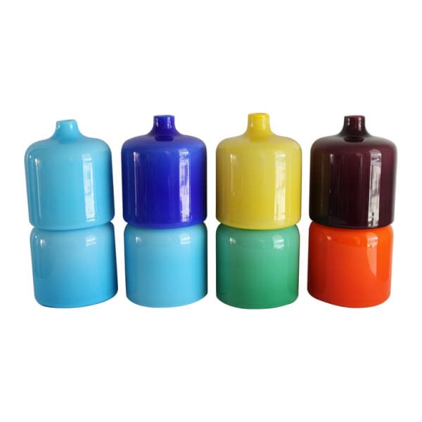 Eight Murano Stackable Glass Vases for Venini | Ventura