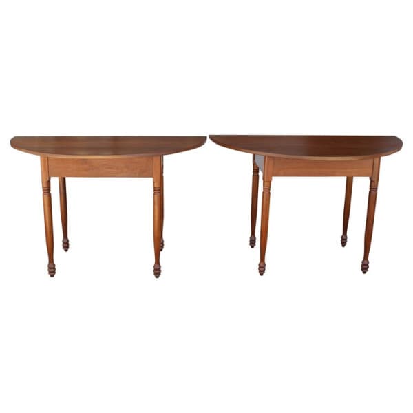 Pair of Country Demi-lune Tables | Ventura