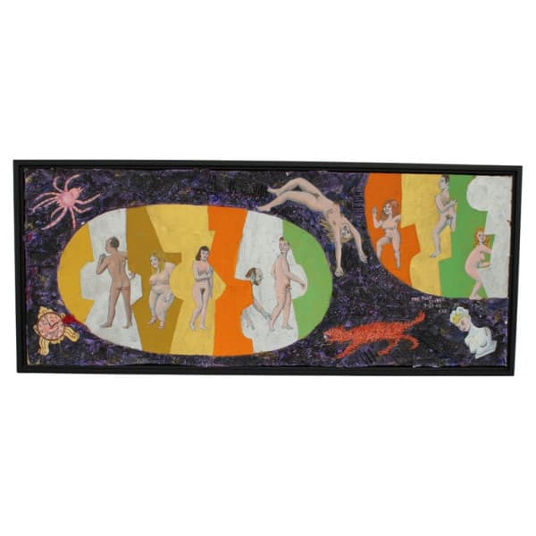 Outsider Art Painting titled The Pink Spider, 7-27-09 RRD | Ventura