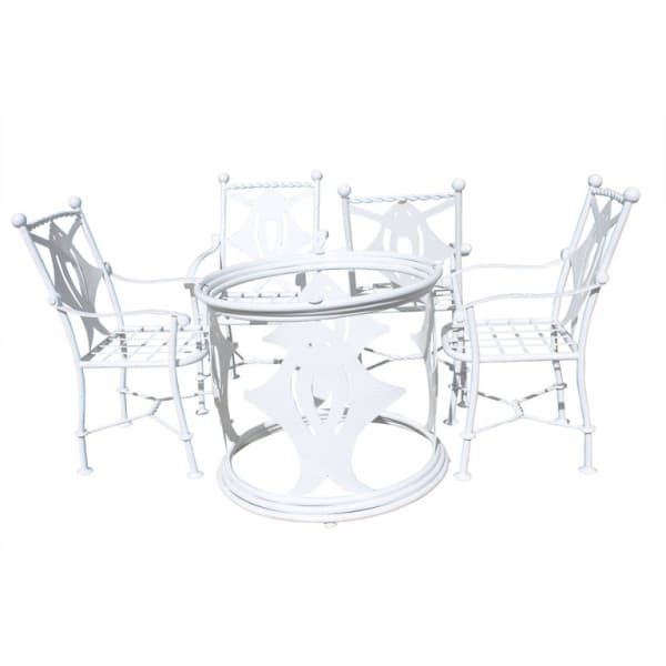 Stingray Patio Set, Four Chairs and Table | Ventura
