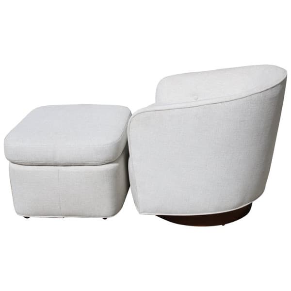 Milo Baughman Lounge and Ottoman, Tilt and Swivel by Milo Baughman (circa 1970s) | Ventura