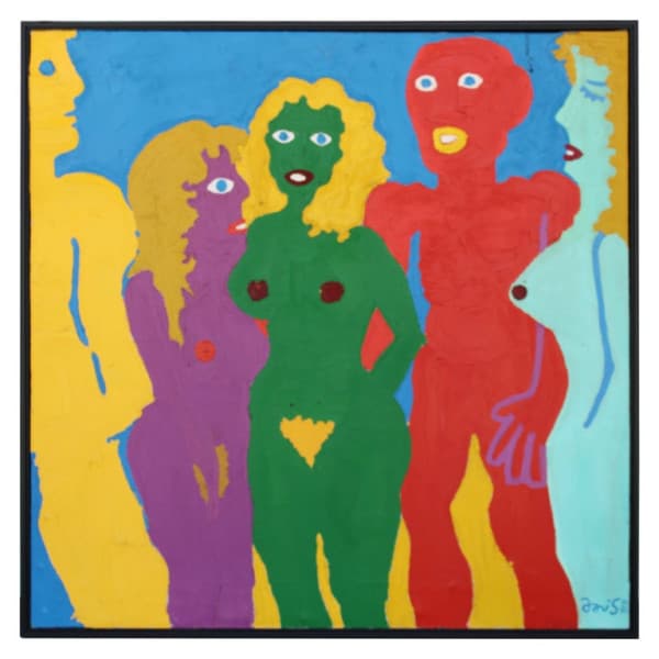 Abstract Folk Art Painting by Michael Davis | Ventura