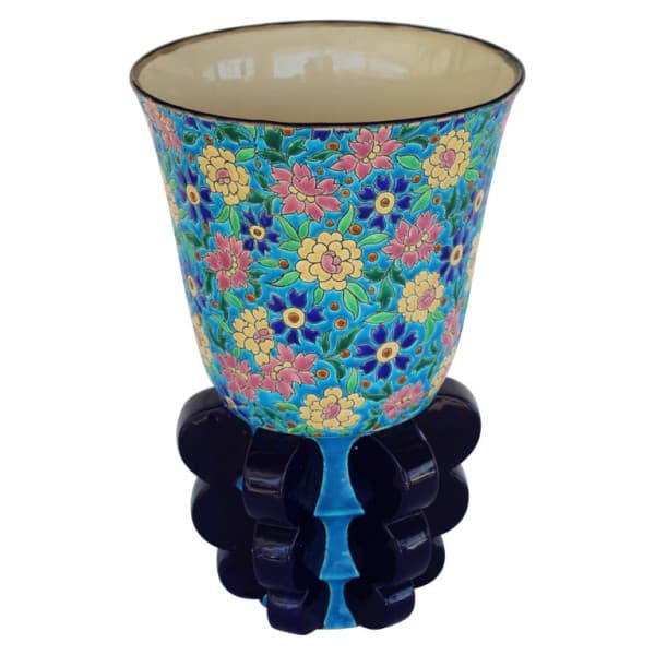 Art Deco Vase Manufactured by Emaux de Longwy, France | Ventura