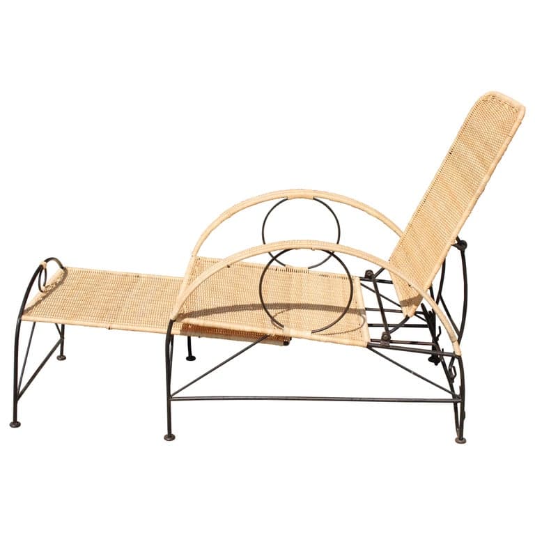 Adjustable Lounge Chair / Ottoman Attributed to Robert Lempereur (circa 1940s) | Ventura