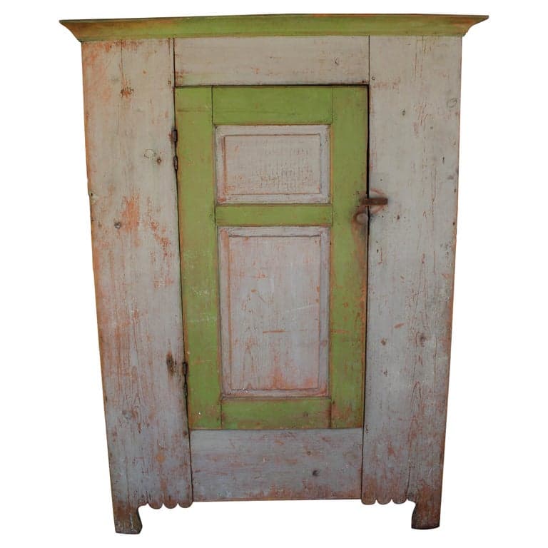 Painted Folk Art Americana Sideboard (circa 1930s) | Ventura