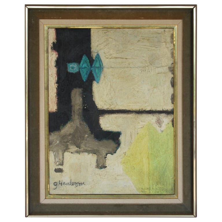 Abstract Painting by Gilbert Henderson (1925- ) (circa 1950s) | Ventura