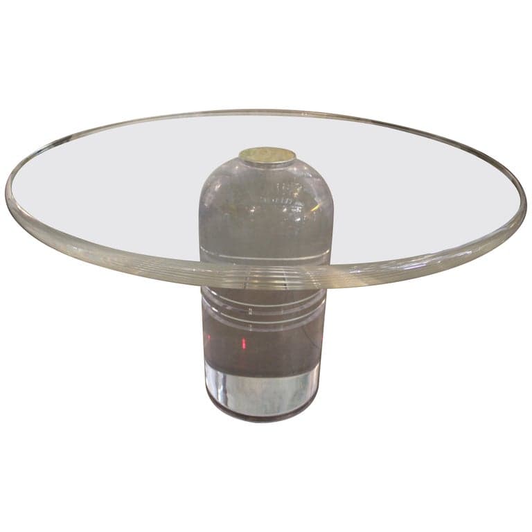 Charles Hollis Jones Le Dome Lucite Dining Table (circa 1980s) | Ventura