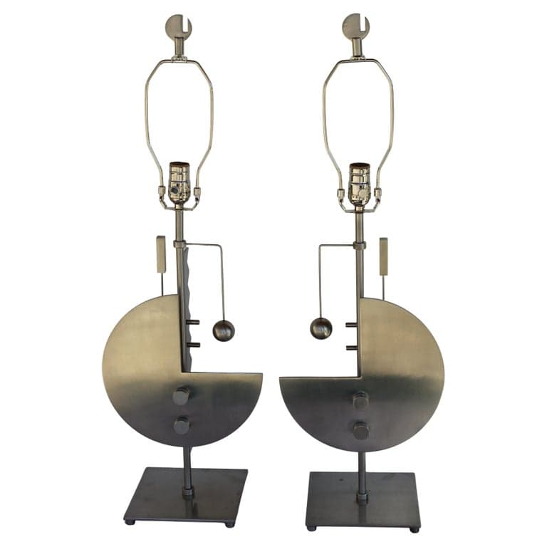 Pair of Post Modern Lamps attrib. to George Kovacs (circa 1980s) | Ventura