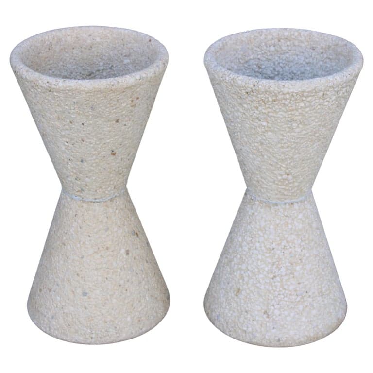 Pair of Stone Composite AP Style Planters (circa 1970s) | Ventura