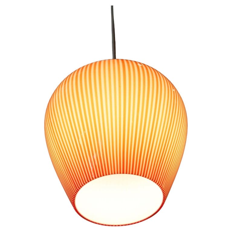 Murano Orange Glass Pendant (Circa 1970s) | Ventura