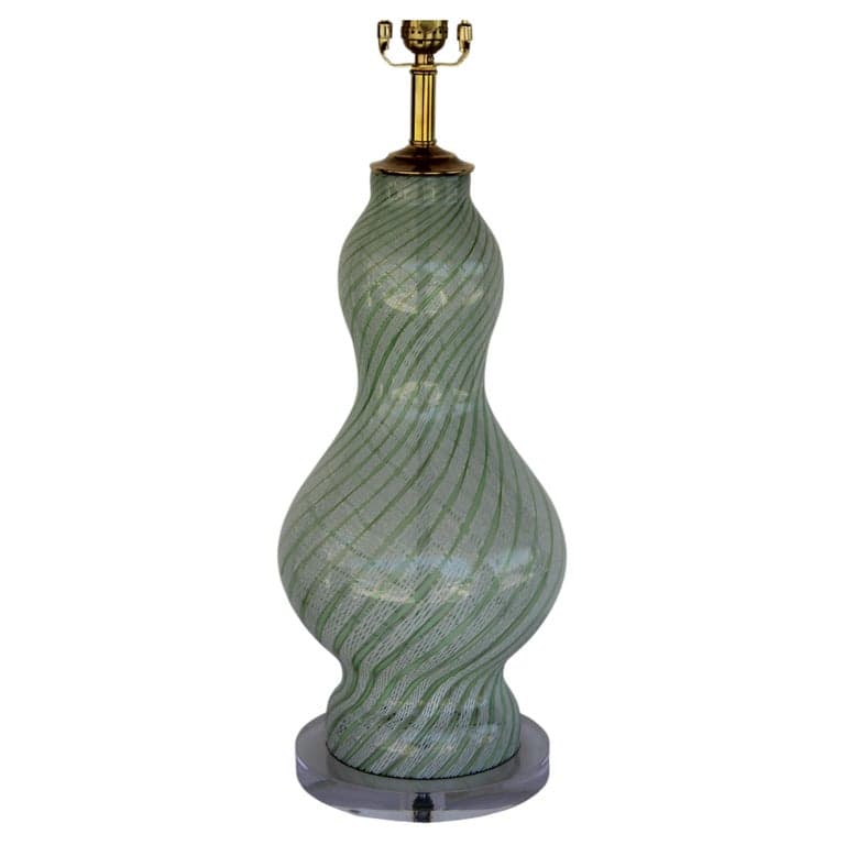 Blown Glass Seguso Murano Table Lamp (circa 1970s) | Ventura