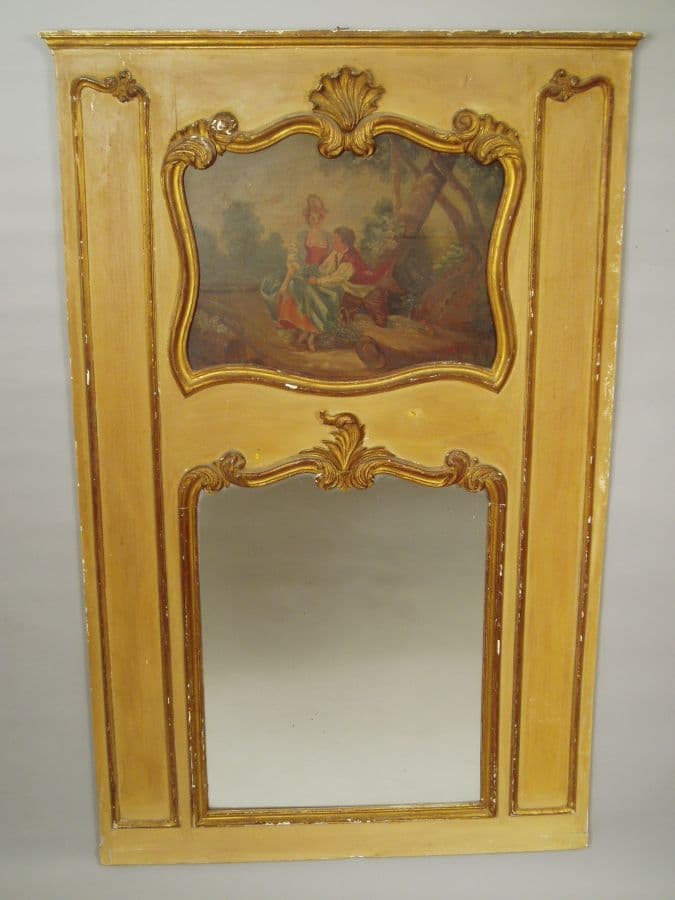 Louis XV style trumeau mirror
