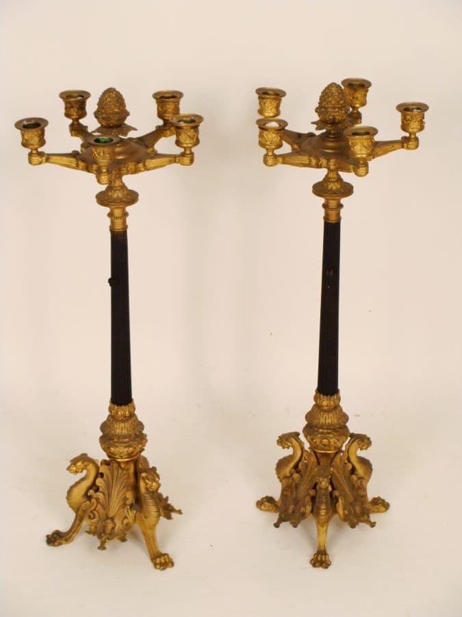 Pair of Napoleon III candelabra