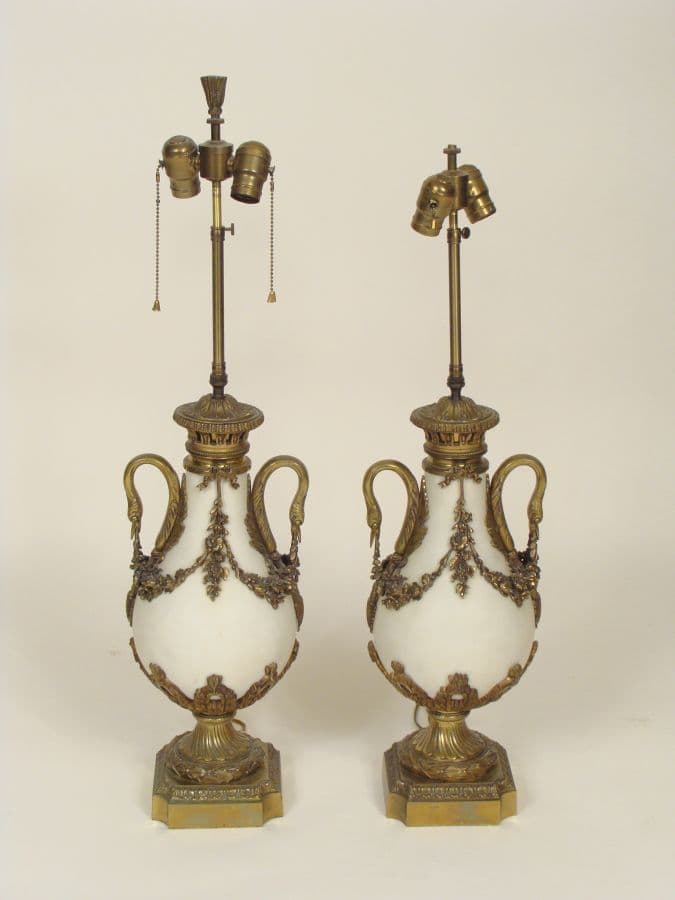 Pair of neo classical style lamps