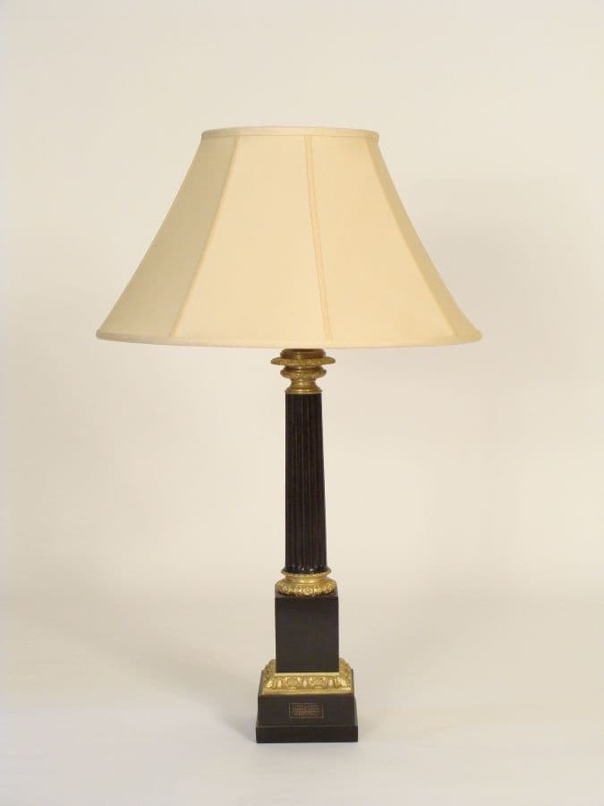 Empire style columnar lamp