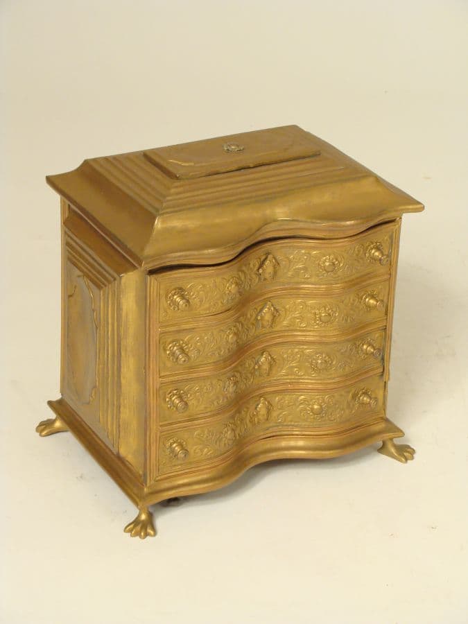 Brass jewelry box
