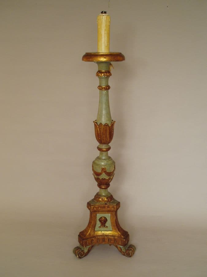Italian painted floor lamp