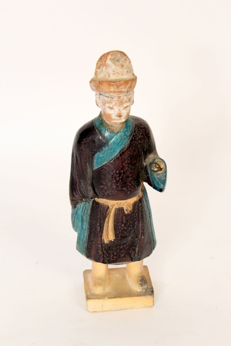 Chinese glazed terra cotta figure