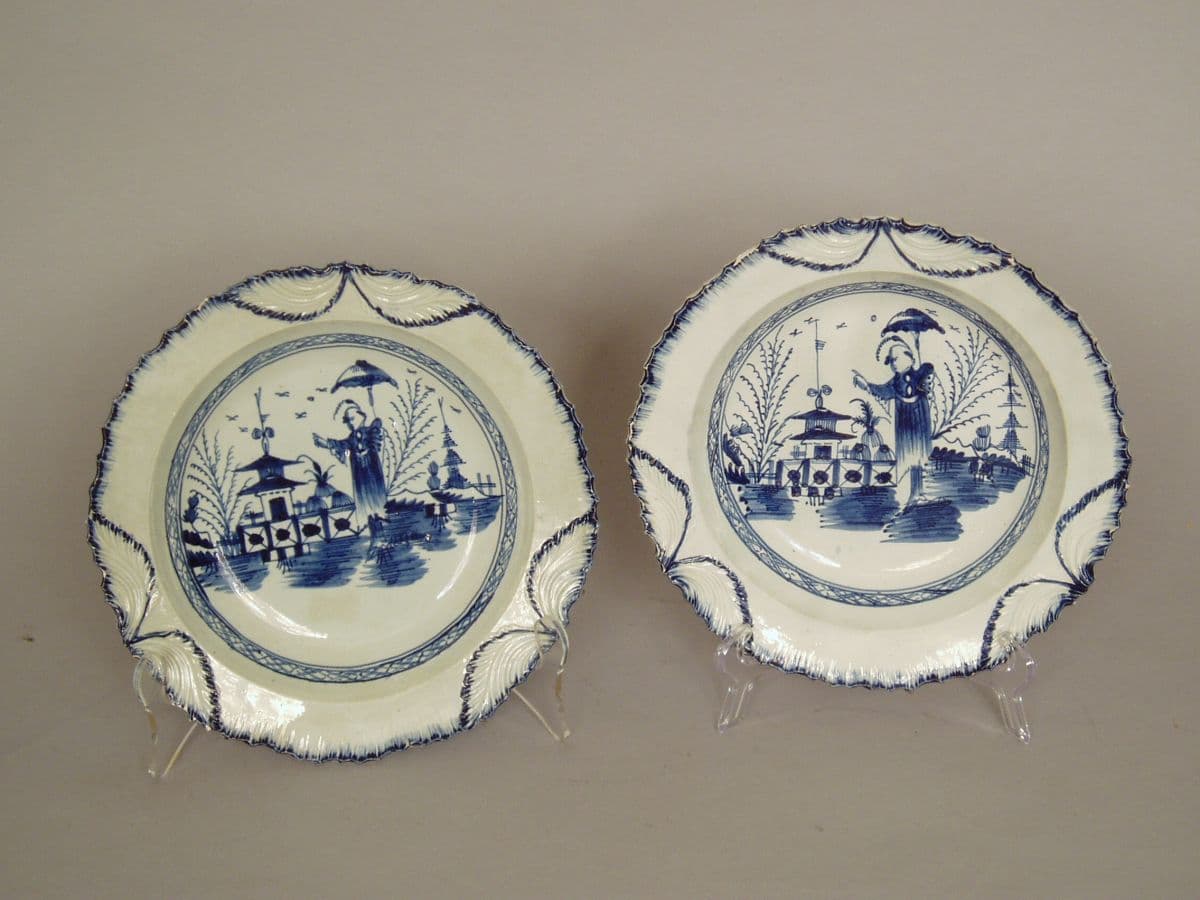 Pair of 18th century Bristol soups