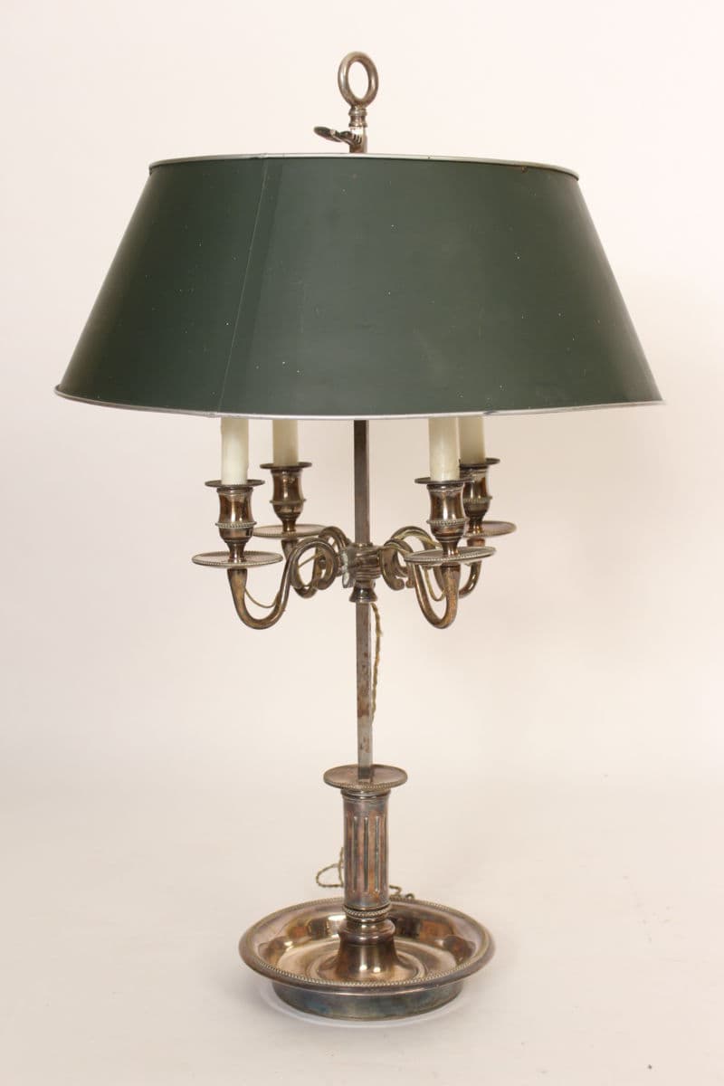 Louis XVI style bouillotte lamp