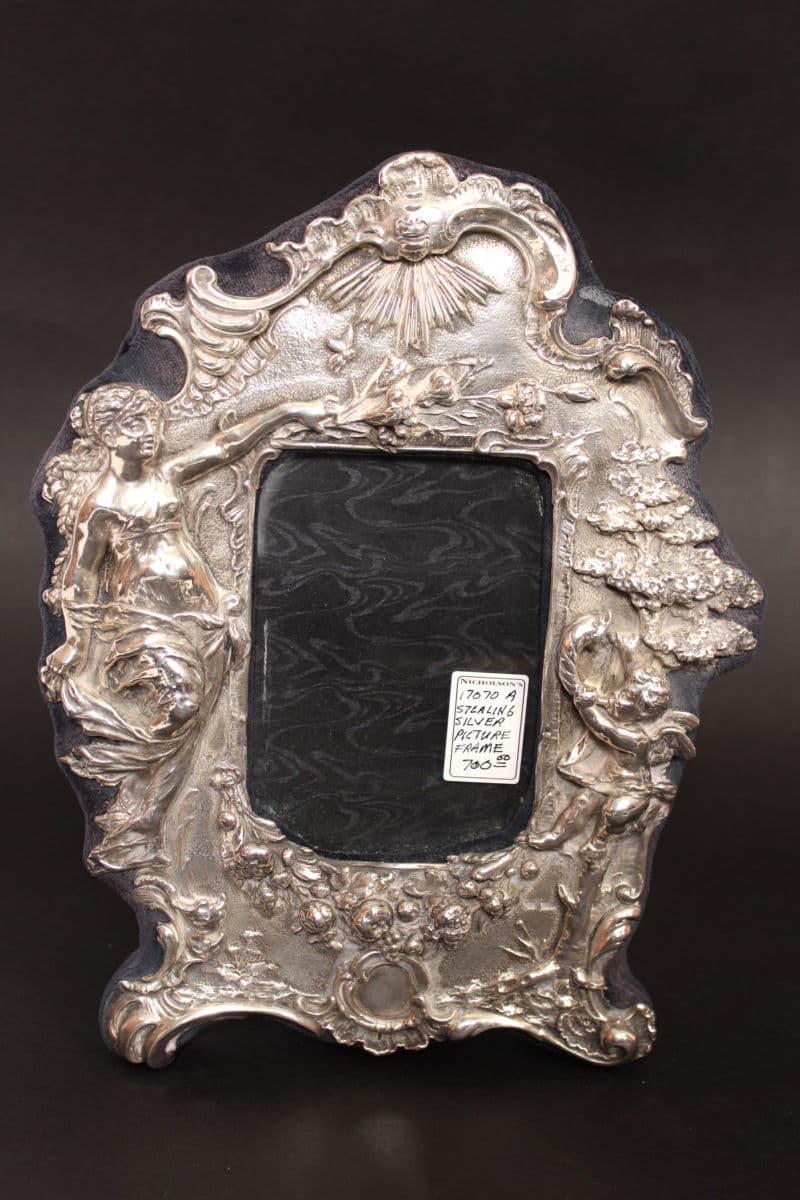 Sterling silver picture frame