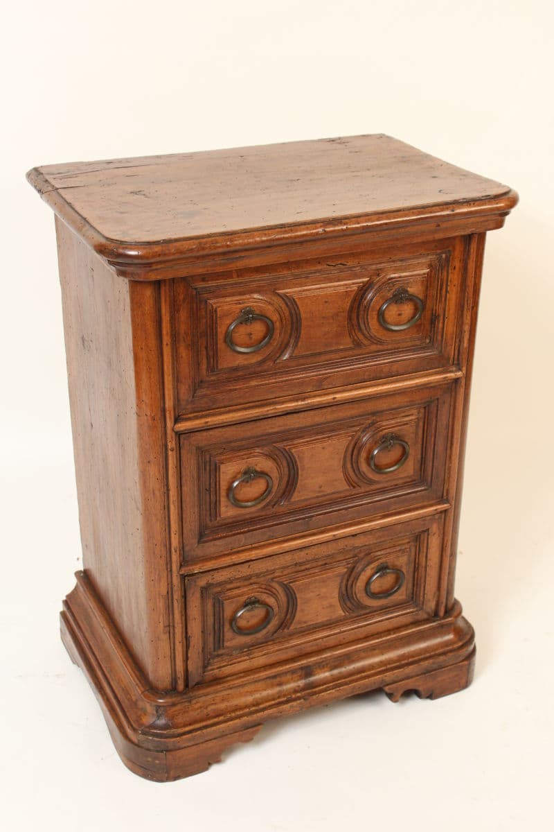Antique baroque walnut chest of drawers