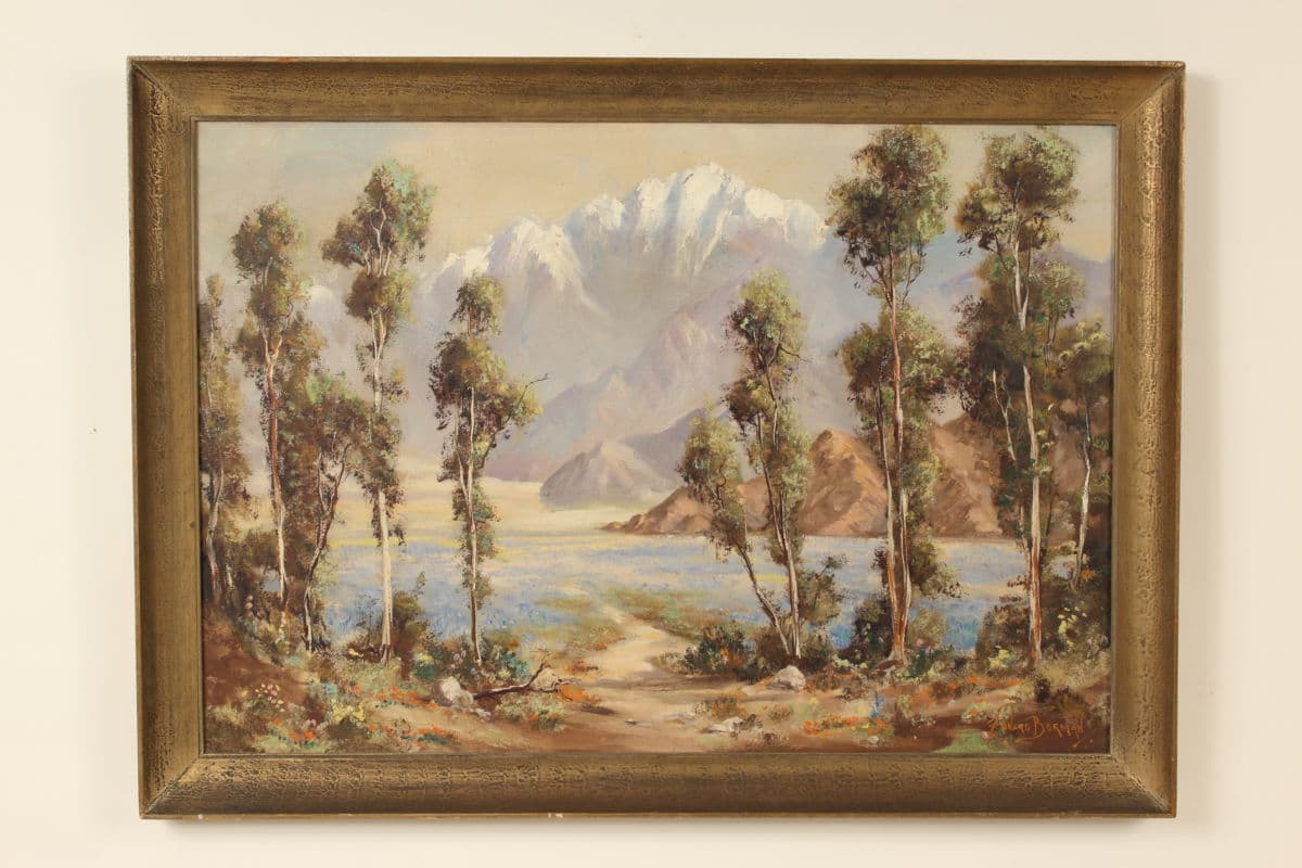 Painting by Leonard Borman
