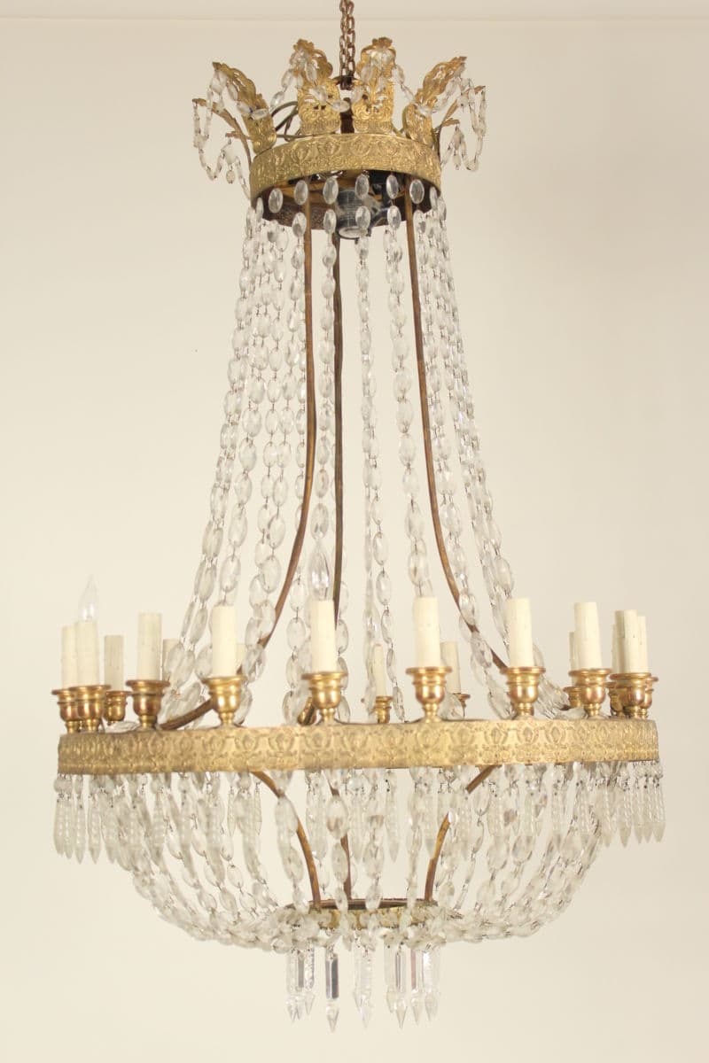 Neo classical style 20 light chandelier