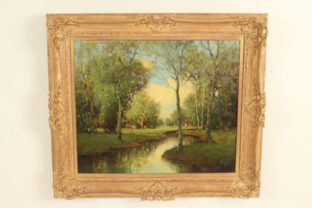 Landscape painting by George Thompson Pritchard