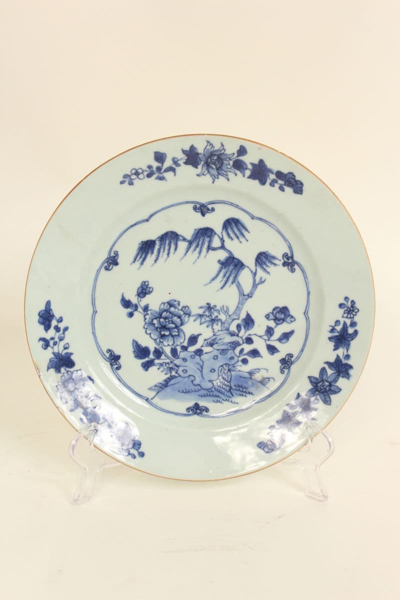 19th century Chinese blue and white plate