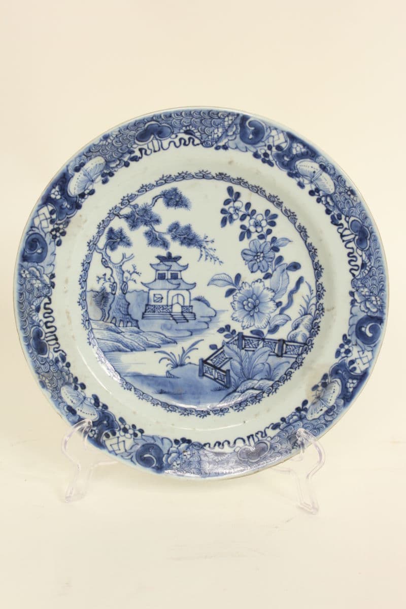19th century Chinese blue and white plate