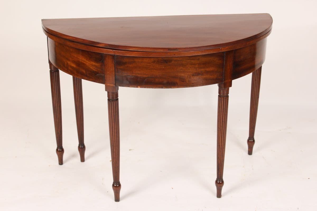 George III mahogany games table