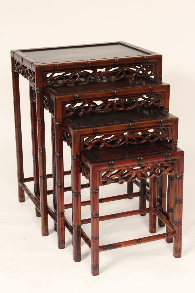 Nest of 4 Chinese tables