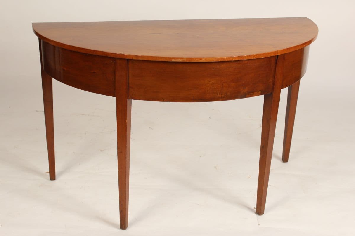 George III demi lune console table