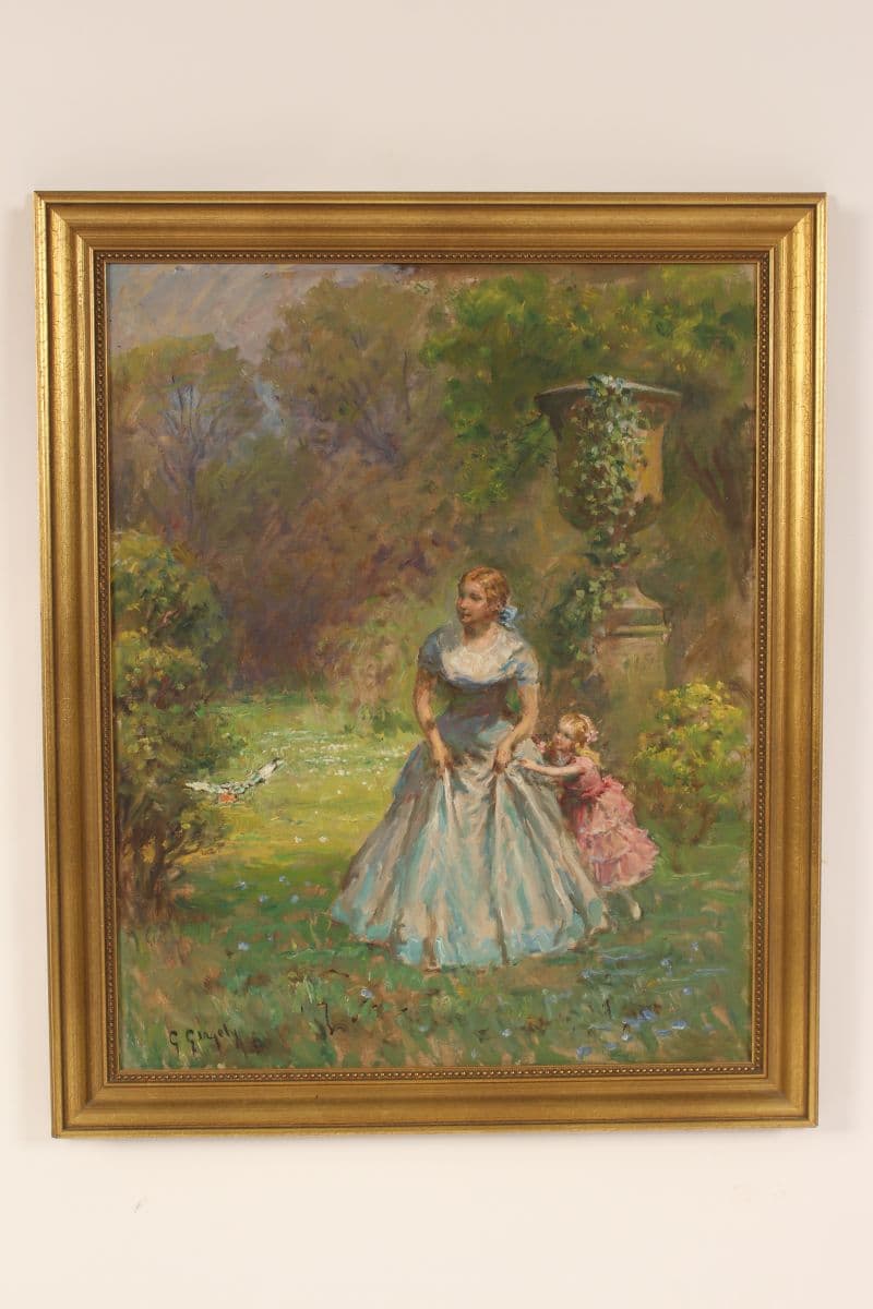 Painting by 20th century artist Imre Gerely