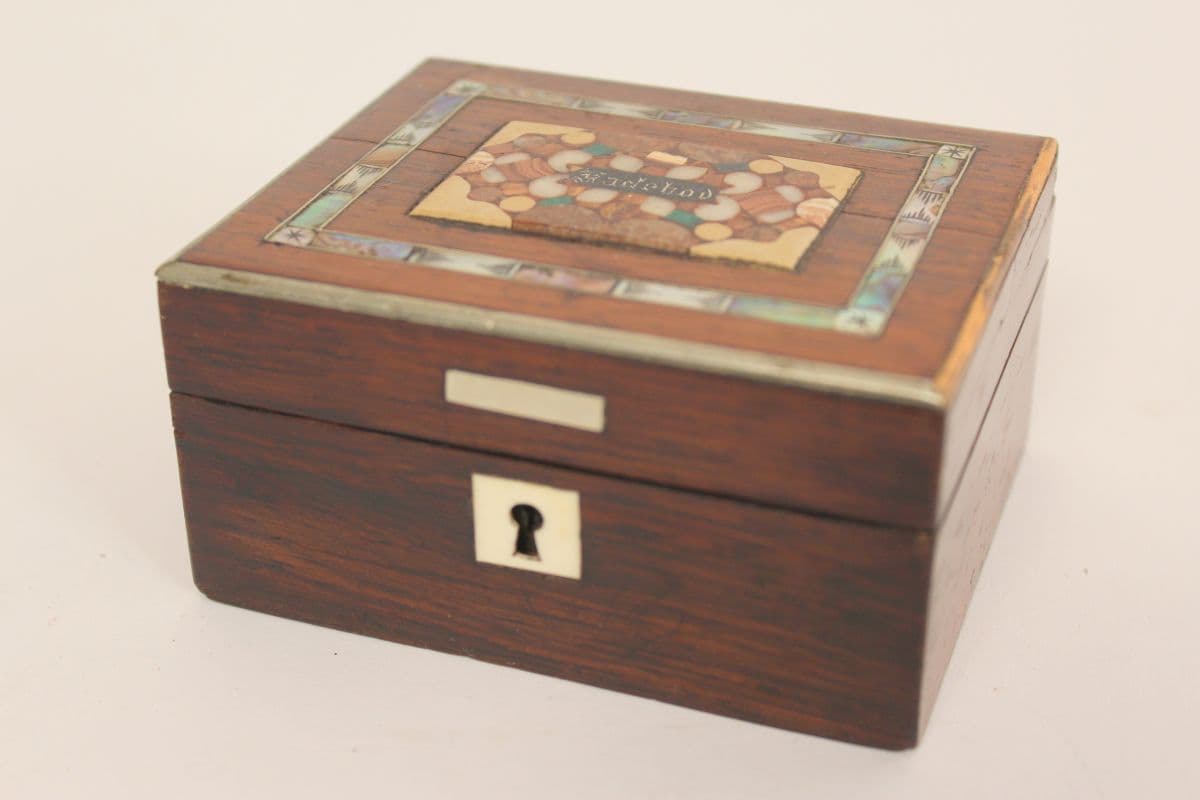Rose wood inlaid box