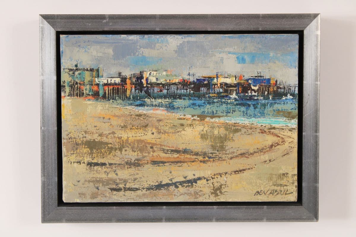 Coastal painting by Ben Abril (1923-1995)