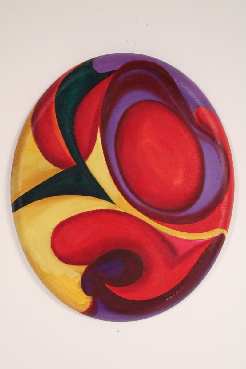 Abstract painting by California artist Barbara Beretich (1936-2017)