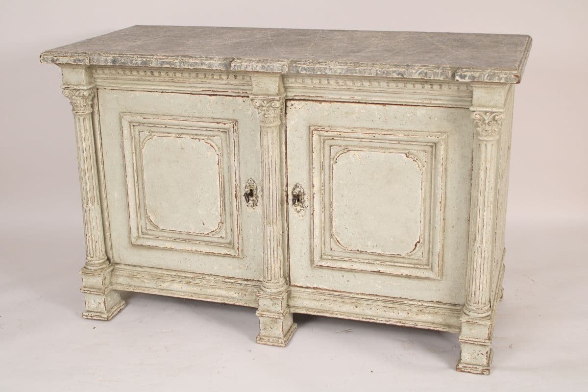Antique Empire Painted Buffet