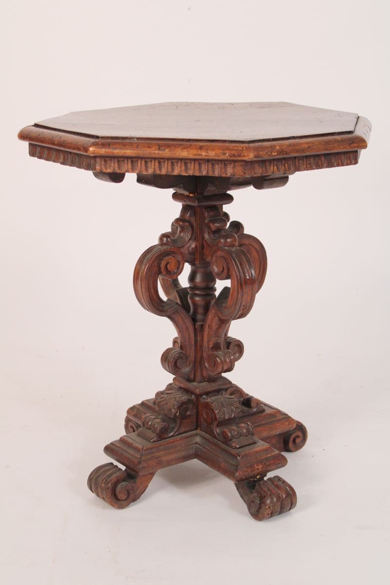 Antique Baroque Style Occasional Table